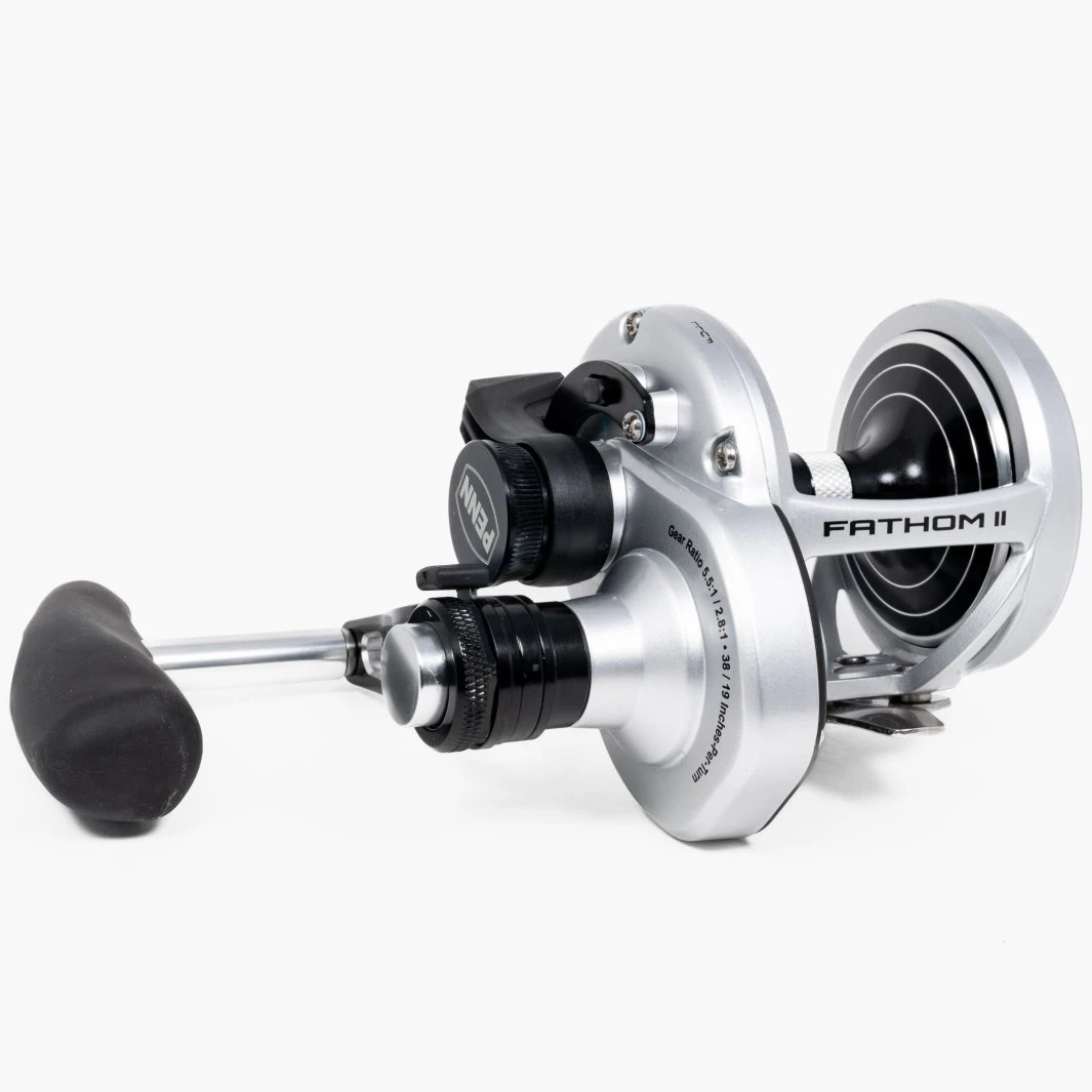 Conventional Reels Penn Fathom II 2-Speed Lever Drag Reels 3 Conventional Reels Penn Fathom II 2-Speed Lever Drag Reels