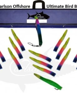 Trolling Lures Carlson Ultimate Bird Bar 36" With 14 9" Machine Lures And 12" Machine Stinger