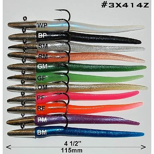 Soft Plastics RonZ Original Series Rigged Soft Baits 3 Soft Plastics RonZ Original Series Rigged Soft Baits