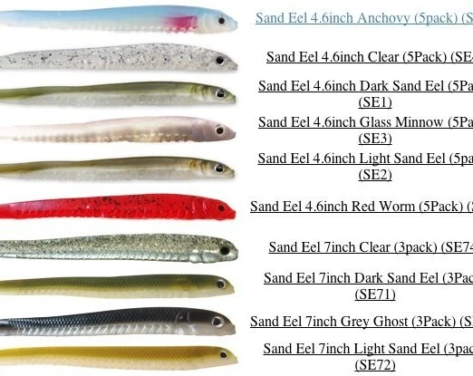Soft Plastics Hogy Sand Eels 4 Soft Plastics Hogy Sand Eels - Image 2