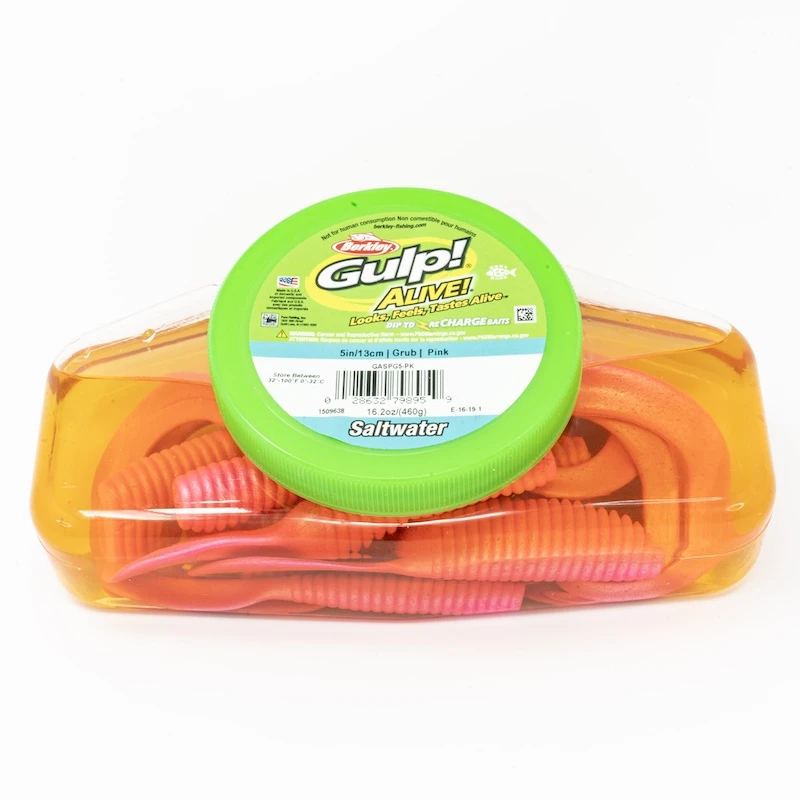 Soft Plastics Berkley Gulp! Alive Grubs 3 Soft Plastics Berkley Gulp! Alive Grubs