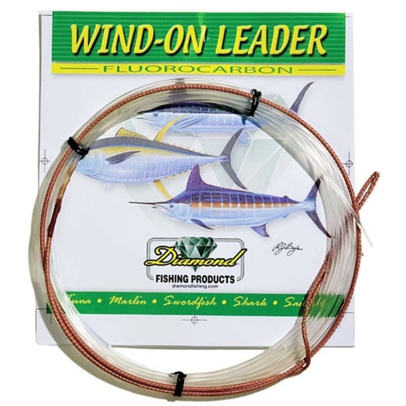 Diamond Fluorocarbon Wind-On Leaders 3 Diamond Fluorocarbon Wind-On Leaders