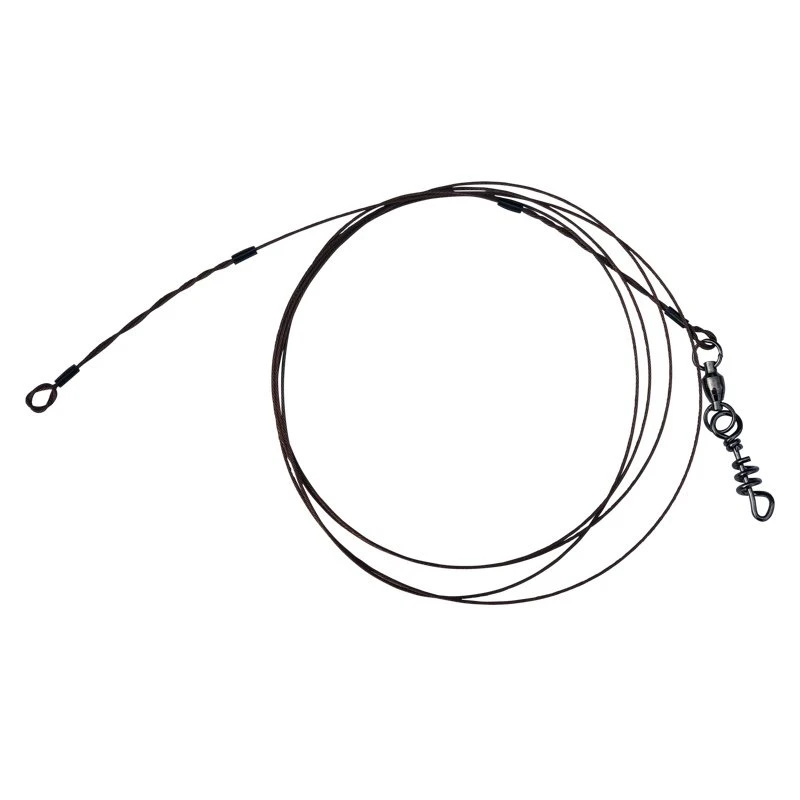 Leaders ChatterLures Traditional 400 LB Cable Shark Leader With 450 LB Corkscrew 3 Leaders ChatterLures Traditional 400 LB Cable Shark Leader With 450 LB Corkscrew