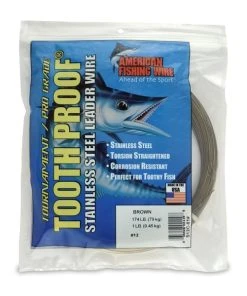 Leaders American Fishing Wire ToothProof Stainless Steel Leader Wire