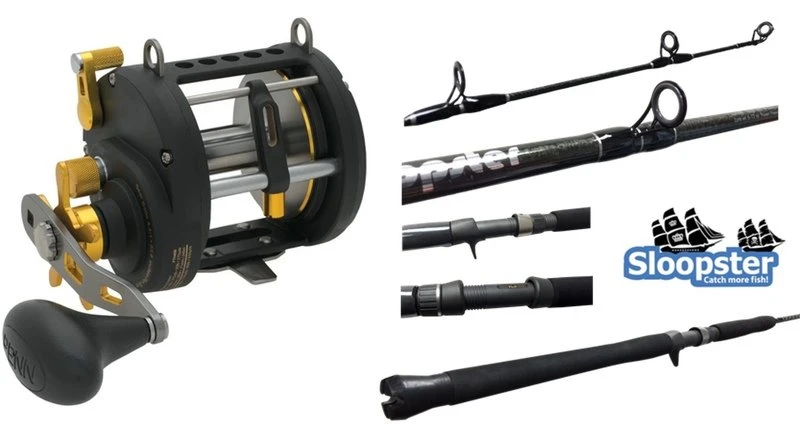 Conventional Combos Penn Fathom FTH20LW Levelwind Reel / Sloopster SLJ66MH Jigging Casting Rod Combo 3 Conventional Combos Penn Fathom FTH20LW Levelwind Reel / Sloopster SLJ66MH Jigging Casting Rod Combo