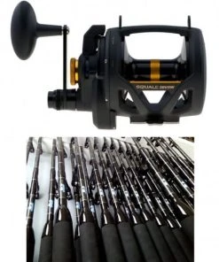 Offshore Combos Penn Squall SQL30VSW 2-Speed Lever Drag Reel / Sloopster F5 Standup Rod Combo