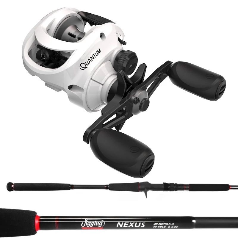 Baitcast Combos Quantum 2020 Accurist Reel / Jigging World Nexus Casting Rod John Skinner Combo 3 Baitcast Combos Quantum 2020 Accurist Reel / Jigging World Nexus Casting Rod John Skinner Combo