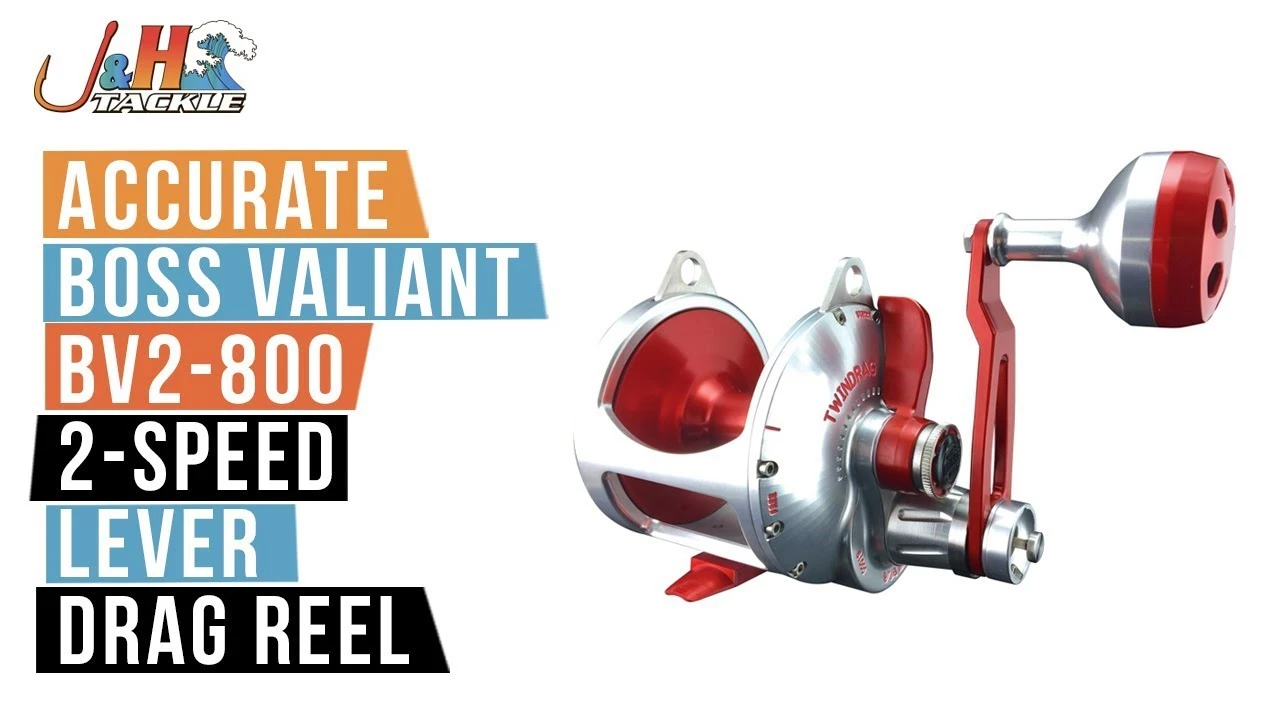 Conventional Reels Accurate Boss Valiant BV2-800N 2-Speed Lever Drag Reels 4 Conventional Reels Accurate Boss Valiant BV2-800N 2-Speed Lever Drag Reels - Image 2